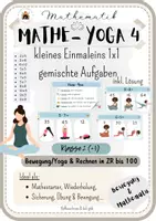 Vorschau - Präsentationen/Tafelbilder - Matheyoga kleines 1x1 gemischte Aufgaben Nr. 4: Einmaleins - Deckblatt