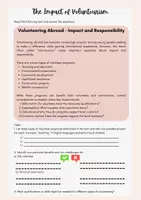 Vorschau - Arbeitsblätter - Volunteer Work Abroad Englisch EF Stationenlernen MIT LÖSUNG - Seite 3