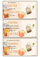 Vorschau - Mal- und Bastelvorlagen - Feriengruß Sommerferien: Eistee - Seite 2