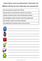 Vorschau - Arbeitsblätter - Groß- und Kleinschreibung differenziert üben - Monster - Seite 2