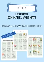 Vorschau - Spiele - Ich habe...Wer hat? / Lesespiel / Geld / Franken & Rappen - Deckblatt