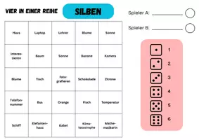 Vorschau - Stationenlernen - XL wachsendes Materialpaket Vier in einer Reihe Mathe, Deutsch, Englisch - Seite 3