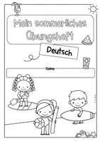Vorschau - Arbeitsblätter - Wiederholungsheft Sommer Deutsch Klasse 4 - Seite 1