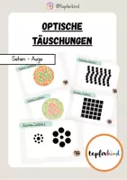 Vorschau - Stationenlernen - Sachunterricht: Optische Täuschungen - Deckblatt