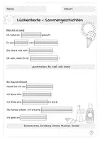 Vorschau - Stundenentwürfe - Sommerliche Lückentexte - 7 Arbeitsblätter dreifach differenziert - Seite 3