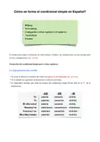 Vorschau - Arbeitsblätter - El Condicional simple: examen, vocabulario, redacción y comprensión de lectura - Seite 1