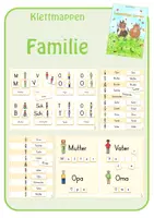 Vorschau - Fördermaterial/Inklusion - Klettmappen: Familie (vom Bild zum Wort) - Deckblatt
