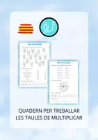 Vista previa - Hojas de trabajo - QUADERN PER TREBALLAR LES TAULES DE MULTIPLICAR - Portada