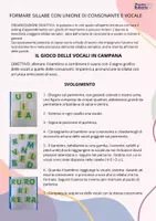 anteprima - Esercizi - ATTIVITA' PSICOMOTORIA: FORMARE SILLABE CONSONANTE E VOCALE - Pagina di copertina