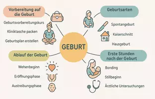 Vorschau - Arbeitsblätter - Arbeitsblatt zum Thema "Geburt" + Onlineübung & MP3 + Mindmap + Infografik - Seite 2