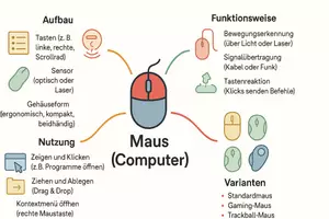 Vorschau - Arbeitsblätter - Arbeitsblätter zum Thema "Maus (Computer)" (Lückentext, Hörverstehen) + Lösung & MP3 + Mindmap + Infografik - Seite 2