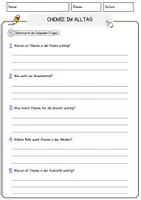 Vorschau - Arbeitsblätter - Chemie im Alltag Arbeitsblätter mit Fragen + Lösungen Lesetext - Seite 3