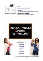 anteprima - Mappe concettuali - Lapbook: "Le tabelline" - Pagina di copertina