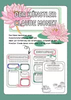 Vorschau - Unterrichtsreihen - Claude Monet Seerosenbilder - Kunsteinheit zum Künstler - Deckblatt