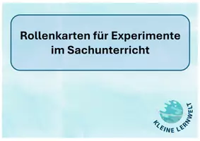 Vorschau - Experimente - Rollenkarten für Experimente im Sachunterricht - Deckblatt