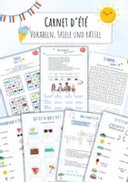 Vorschau - Arbeitsblätter - Carnet d‘été - Vokabeln, Spiele und Rätsel - Deckblatt