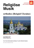 Vorschau - Stundenentwürfe - Religiöse Musik: orthodox (Ukraine) - Deckblatt