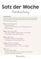 Vorschau - Arbeitsblätter - Satz der Woche - 52 Wochen Paket - Seite 2