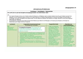 Vorschau - Lehrpläne/Lehrermaterial - Jahresplan Religion 3./4. Klasse - Seite 1