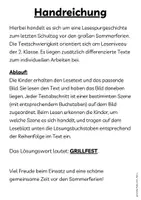 Vorschau - Arbeitsblätter - Lesespur - Der letzte Schultag (4-fach differenziert) - Seite 1