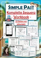 Vorschau - Stundenentwürfe - KOMPLETTE Sequenz: Simple Past Übungsheft (mit Lösungen und zahlreichen Beispielaufgaben) - Deckblatt