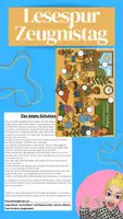 Vorschau - Arbeitsblätter - Lesespur - Der letzte Schultag (4-fach differenziert) - Deckblatt
