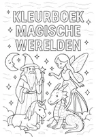 Voorbeeld - Kleurboek : thema magische werelden - Pagina 1