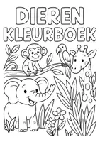 Voorbeeld - Kleurplaten: thema dieren - Pagina 1