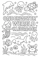 Voorbeeld - Kleurboek: thema onderwaterwereld - Pagina 1