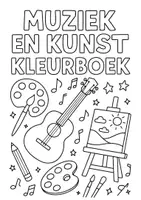Voorbeeld - Kleurplaten: thema muziek en kunst - Pagina 1