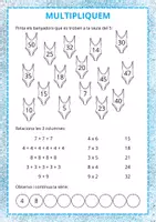 Vista previa - Hojas de trabajo - QUADERN PER TREBALLAR LES TAULES DE MULTIPLICAR - página 3