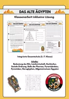 Vorschau - Test - Klassenarbeit: Altes Ägypten inkl. Musterlösung - Seite 1
