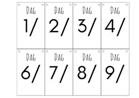 Voorbeeld - Kalender blanco - Pagina 1