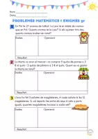 Vista previa - Hojas de trabajo - PROBLEMES I ENIGMES MATEMÀTICS CICLE MITJÀ - página 1