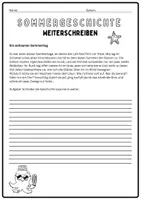 Vorschau - Arbeitsblätter - Suchsel Sommer & kreatives Schreiben Klasse 5/6 - Seite 2