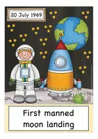 Vorschau - Stationenlernen - Englisch Bildkarten space - Weltall - Seite 1