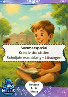 Vorschau - Arbeitsblätter - Suchsel Sommer & kreatives Schreiben Klasse 5/6 - Deckblatt