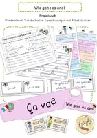 Vorschau - Arbeitsblätter - Französich "Wie geht es uns?" - Deckblatt