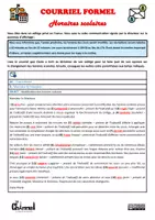 Vista previa - Hojas de trabajo - COURRIEL FORMEL – HORAIRES SCOLAIRES (Conjugaison) - página 3