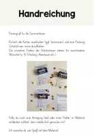 Vorschau - Anderer Materialtyp - Feriengruß Sommerferien - Schokolinsen - Feriengruß - Seite 1