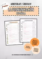 Vorschau - Arbeitsblätter - 🗣️ La pronunciación española - Arbeitsblatt & Übersicht 🗣️ - Deckblatt