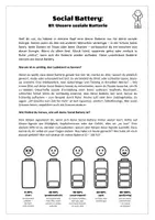 Vorschau - Arbeitsblätter - Klassenleitung: Schuljahresstart - Social Battery (Unsere soziale Batterie) - Seite 1