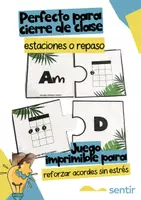 Vista previa - Juegos / Gamificación - Juegos de Ukelele para Principiantes – Paquete Imprimible de Acordes y Rasgueos - página 1