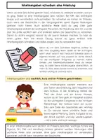 Vorschau - Arbeitsblätter - Inhaltsangabe schreiben Grundschule – Anleitung, Merksätze, Übungen - Seite 1