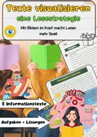 Vorschau - Arbeitsblätter - Texte visualisieren – Lesestrategie einfach erklärt - Deckblatt