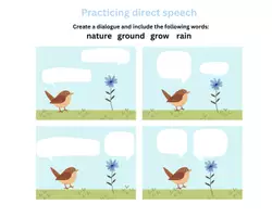 Vorschau - Arbeitsblätter - Practicing direct speech - weather comic - Seite 2