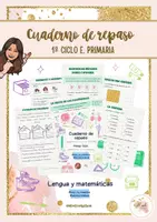 Vista previa - Hojas de trabajo - Cuaderno de repaso 1º Ciclo de E. Primaria - Portada