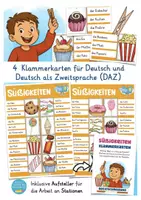 Aperçu - Jeux - Allemand Süßigkeiten Klammerkarten Deutsch - Page 1