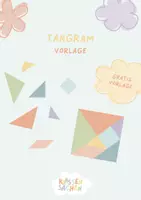 Vorschau - Spiele - Tangram Vorlage – Kostenloses Freebie zum Ausschneiden - Deckblatt