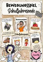 Vorschau - Spiele - Schuljahresende: Bewegungsspiel | aktive Reflexion des Schuljahres - Deckblatt